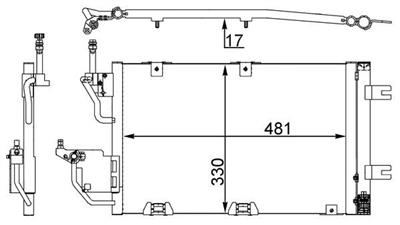 MAHLE ORIGINAL AC 400 000S Číslo výrobce: 351302374. EAN: 4057635022378.