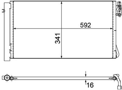 MAHLE ORIGINAL AC 414 001S Číslo výrobce: 351302624. EAN: 4057635022606.