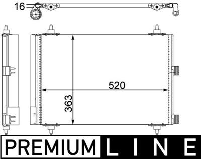 MAHLE ORIGINAL AC 447 000P Číslo výrobce: 351303371. EAN: 4057635023047.