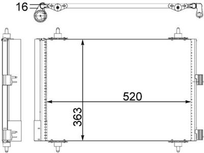 MAHLE ORIGINAL AC 447 000S Číslo výrobce: 351303374. EAN: 4057635023054.
