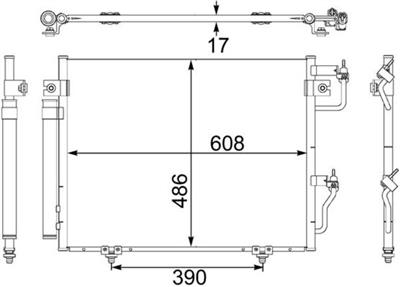 MAHLE ORIGINAL AC 475 001S Číslo výrobce: 351304081. EAN: 4057635023450.