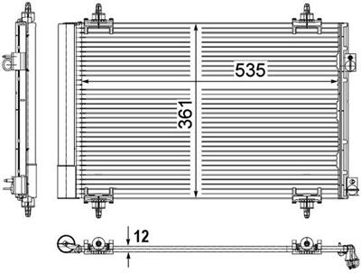 MAHLE ORIGINAL AC 587 000P Číslo výrobce: 351309351. EAN: 4057635024549.