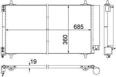 MAHLE ORIGINAL AC 592 000S Číslo výrobce: 351309401. EAN: 4057635024617.