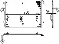 MAHLE ORIGINAL AC 659 000S