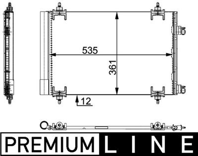 MAHLE ORIGINAL AC 668 000P Číslo výrobce: 351317571. EAN: 4057635025508.