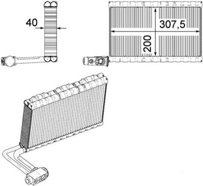 MAHLE ORIGINAL AE 109 000P Číslo výrobce: 351331191. EAN: 4057635044592.
