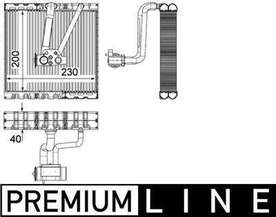 MAHLE ORIGINAL AE 93 000P Číslo výrobce: 351330711. EAN: 4057635044455.