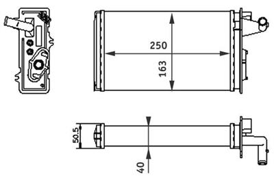 MAHLE ORIGINAL AH 141 000S Číslo výrobce: 8FH 351 313-041. EAN: 4057635046374.