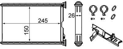 MAHLE ORIGINAL AH 242 000S Číslo výrobce: 351333224. EAN: 4057635047371.