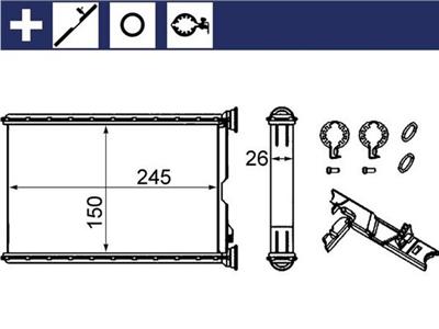 MAHLE ORIGINAL AH 242 000S Číslo výrobce: 351333224. EAN: 4057635047371.