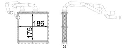 MAHLE ORIGINAL AH 254 000S Číslo výrobce: 8FH 351 511-644. EAN: 4057635047494.