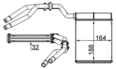 MAHLE ORIGINAL AH 257 000S Číslo výrobce: 8FH 351 511-684. EAN: 4057635047524.