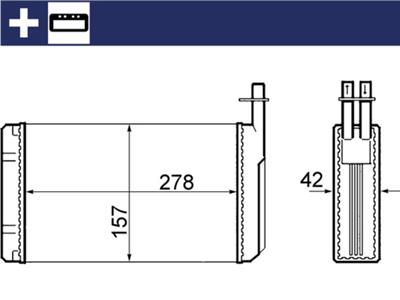 MAHLE ORIGINAL AH 68 000S Číslo výrobce: 8FH 351 308-661. EAN: 4057635045490.