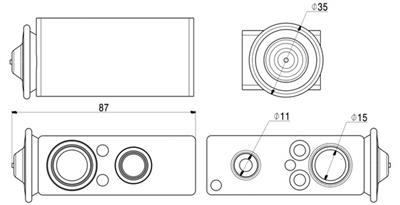 MAHLE ORIGINAL AVE 18 000P Číslo výrobce: 351008341. EAN: 4057635050487.