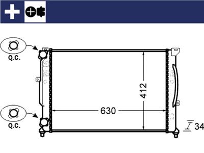 MAHLE ORIGINAL CR 1423 000S Číslo výrobce: 376766354. EAN: 4057635096515.