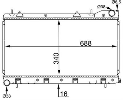 MAHLE ORIGINAL CR 1566 000S Číslo výrobce: 8MK 376 775-664. EAN: 4057635098014.