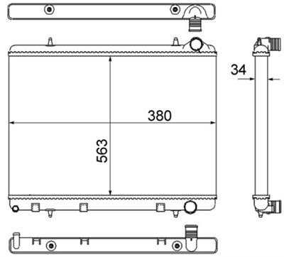 MAHLE ORIGINAL CR 2033 000S Číslo výrobce: 376901031. EAN: 4057635102773.
