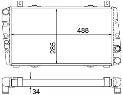 MAHLE ORIGINAL CR 2034 000S Číslo výrobce: 8MK 376 901-041. EAN: 4057635102797.