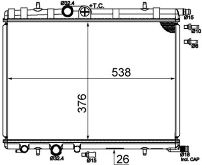 MAHLE ORIGINAL CR 515 000S Číslo výrobce: 376718054. EAN: 4057635086257.