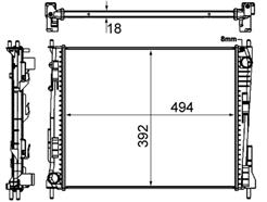 MAHLE ORIGINAL CR 924 000S