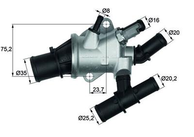 MAHLE ORIGINAL TI 155 88 Číslo výrobce: G.817.88. EAN: 4250192995424.