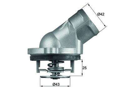 MAHLE ORIGINAL TI 45 87D Číslo výrobce: 6.617.87. EAN: 4250192945849.