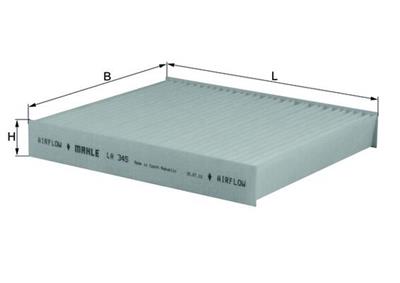 MAHLE ORIGINAL LA 345 Číslo výrobce: 70562267. EAN: 4009026883587.