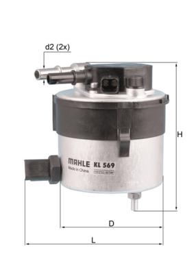MAHLE ORIGINAL KL 569 Číslo výrobce: 70385374. EAN: 4009026720417.