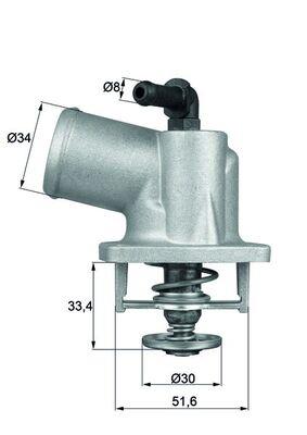 MAHLE ORIGINAL TI 55 92D Číslo výrobce: C.1047.92. EAN: 4250192995226.