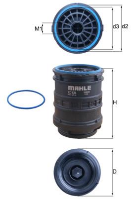 MAHLE ORIGINAL KC 634D Číslo výrobce: 72496572. EAN: 4057635167246.