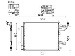 MAHLE ORIGINAL AC 509 000S