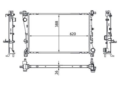 MAHLE ORIGINAL CR 1664 000S Číslo výrobce: 8MK 376 780-024. EAN: 4057635098731.