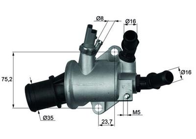 MAHLE ORIGINAL TI 143 88 Číslo výrobce: 70808601. EAN: 4250192995691.