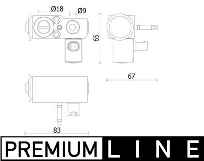 MAHLE ORIGINAL AVE 141 000P Číslo výrobce: 8UW 351 009-551. EAN: 4057635127813.