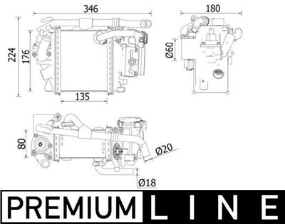 MAHLE ORIGINAL CI 540 000P Číslo výrobce: 8ML 376 900-511. EAN: 4057635128179.