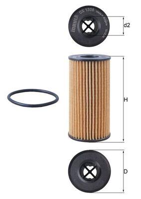 MAHLE ORIGINAL OX 1308D Číslo výrobce: 72514883. EAN: 4057635175531.