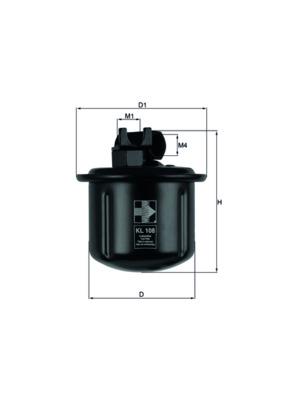MAHLE ORIGINAL KL 108 Číslo výrobce: 79631045. EAN: 4009026065310.