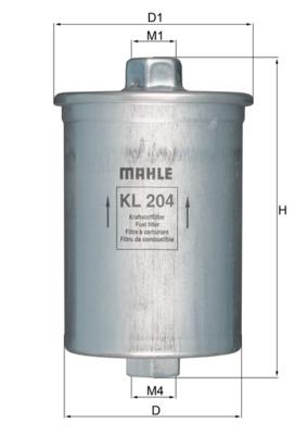 MAHLE ORIGINAL KL 204 Číslo výrobce: 78434490. EAN: 4009026102909.