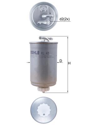 MAHLE ORIGINAL KL 43 Číslo výrobce: 78770232. EAN: 4009026034675.