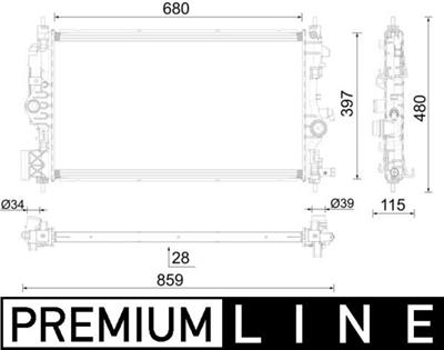 MAHLE ORIGINAL CR 1697 000P Číslo výrobce: 16486895. EAN: 4057635189125.