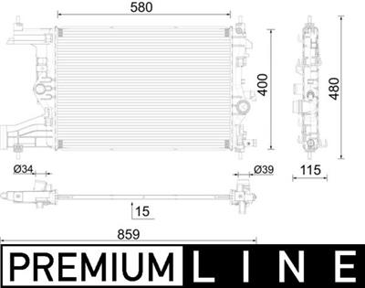 MAHLE ORIGINAL CR 2595 000P Číslo výrobce: 16486890.