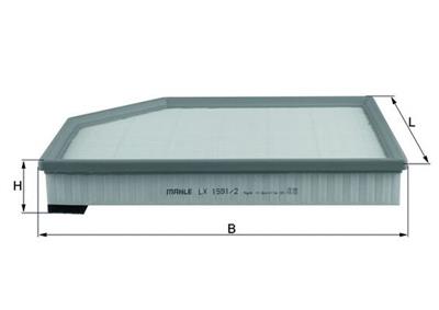MAHLE ORIGINAL LX 1591/2 Číslo výrobce: 70326620. EAN: 4009026509050.