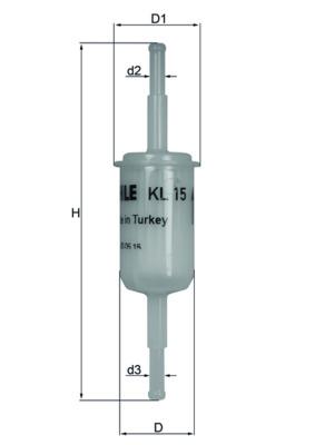 MAHLE ORIGINAL KL 15 Číslo výrobce: 72532370. EAN: 4057635206303.