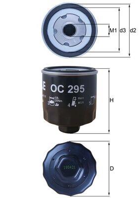 MAHLE ORIGINAL OC 295 Číslo výrobce: 79893587. EAN: 4009026096130.