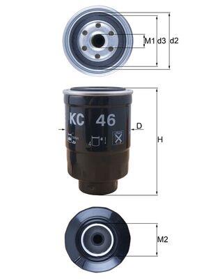 MAHLE ORIGINAL KC 46 Číslo výrobce: 77488117. EAN: 4009026001738.
