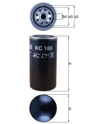 MAHLE ORIGINAL KC 188 Číslo výrobce: 76822621. EAN: 4009026502617.