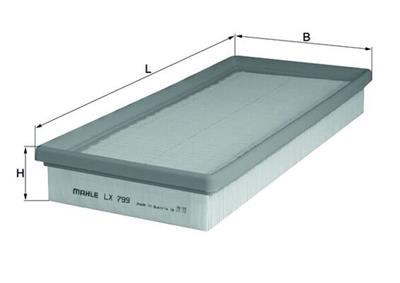 MAHLE ORIGINAL LX 799 Číslo výrobce: 79857749. EAN: 4009026010662.