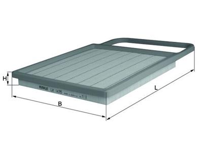 MAHLE ORIGINAL LX 1475 Číslo výrobce: 76631212. EAN: 4009026406281.