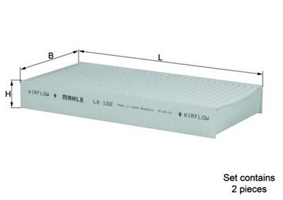 MAHLE ORIGINAL LA 122/S Číslo výrobce: 70592612. EAN: 4009026927199.