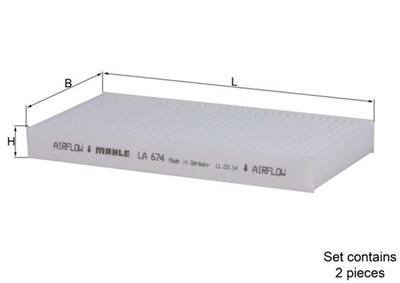 MAHLE ORIGINAL LA 674/S Číslo výrobce: 72340745. EAN: 4009026929834.